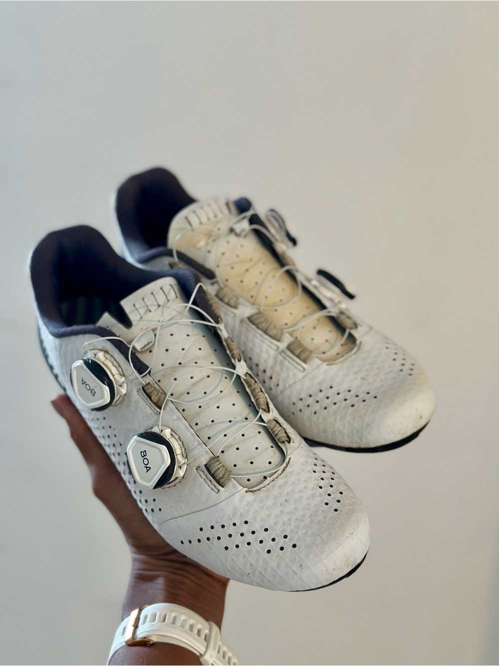 Giro Women's White Cycling Shoes with BOA Dials EU 40 US 8.5
